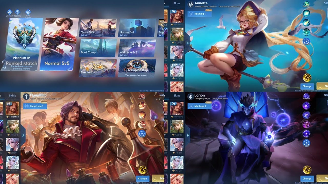 NEW UI, NEW MARKET, NEW HERO: ANNETTE, FLORENTINO, LORION | HONOR OF KINGS PBE