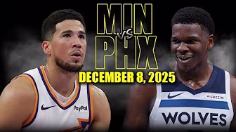 Minnesota Timberwolves vs Phoenix Suns Full Game Highlights – December 8, 2025 | NBA Season