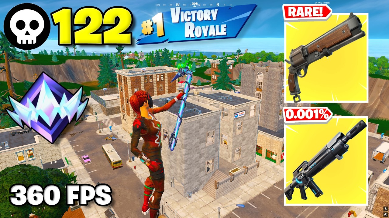 122 Elimination Solo "RELOAD” Gameplay Wins (Fortnite Chapter 7 PS5 Controller)