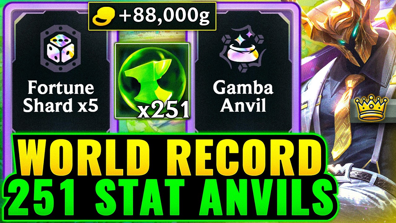 World Record Stat Run: 251 Anvils - Once in a Lifetime RNG | League Arena Gameplay background