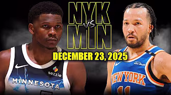 New York Knicks vs Minnesota Timberwolves Full Game Highlights – December 23, 2025 | NBA Season