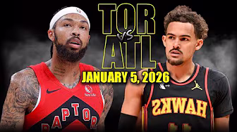 Toronto Raptors vs Atlanta Hawks Full Game Highlights – January 5, 2026 | NBA Season background