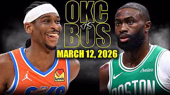 Oklahoma City Thunder vs Boston Celtics Full Game Highlights – March 12, 2026 | NBA Season