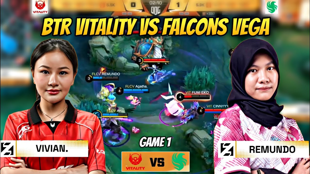 BTR VITALITY VS FALCONS VEGA | BOG - GAME 1 | Mobile Legends