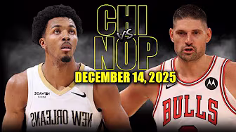 Chicago Bulls vs New Orleans Pelicans Full Game Highlights – December 14, 2025 | NBA Season background