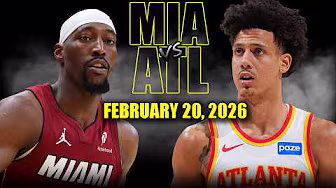Miami Heat vs Atlanta Hawks Full Game Highlights – February 20, 2026 | NBA Season