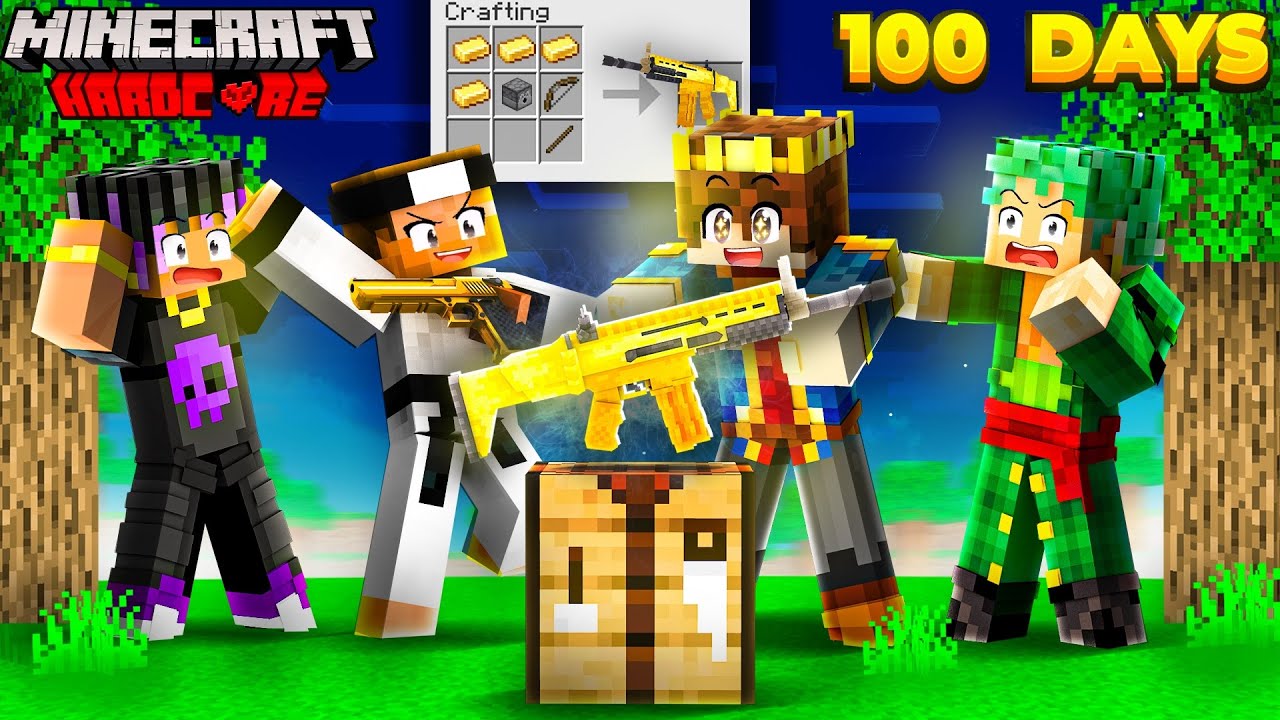 100 days But You Can CRAFT GUNS In Hardcore Minecraft 😱 | ENDING TWIST