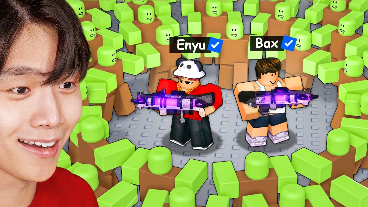 Using OP WEAPONS to Survive Zombie Arena