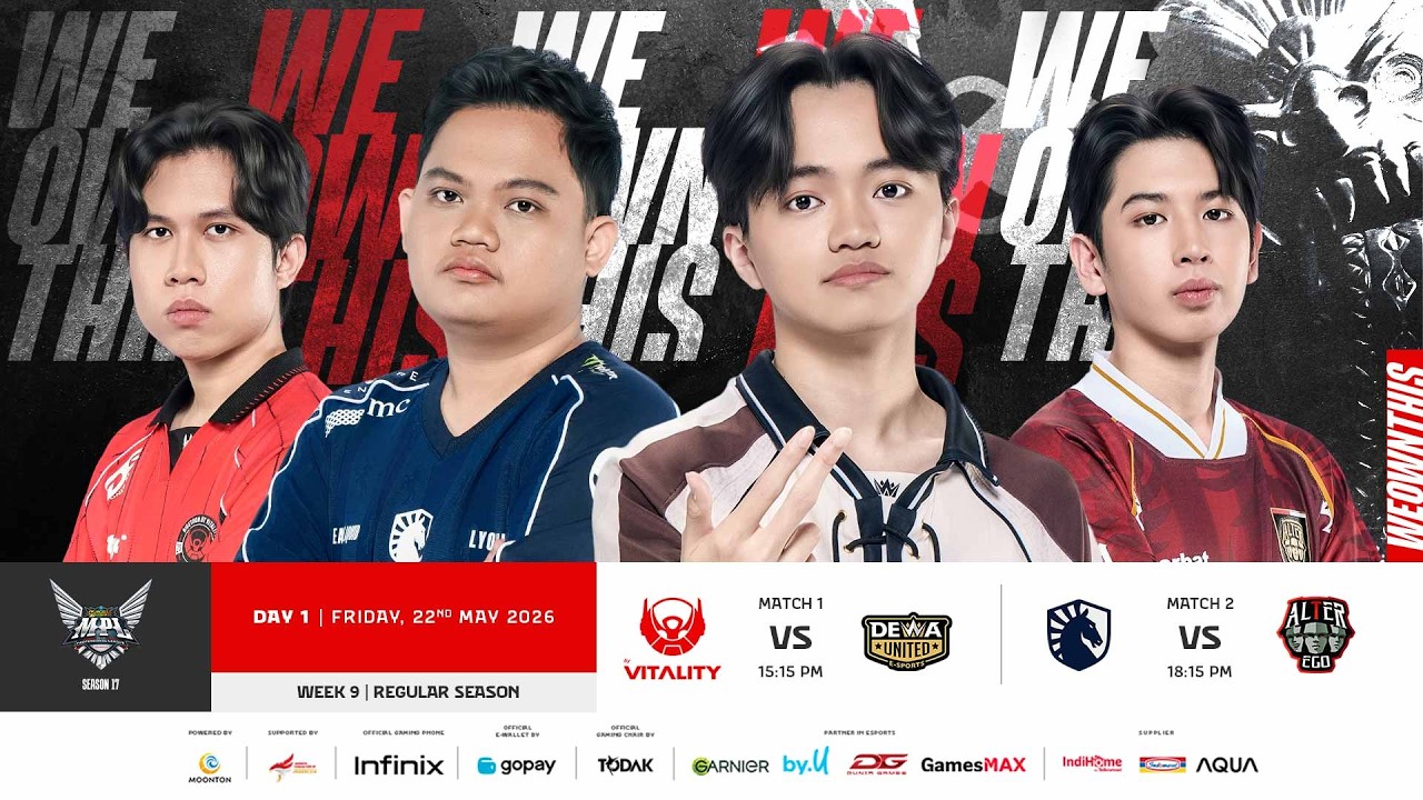 🔴 LIVE | MPL ID S17 | Regular Season Day 1 Week 9 | English