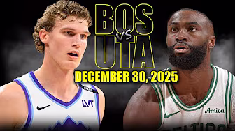 Boston Celtics vs Utah Jazz Full Game Highlights – December 30, 2025 | NBA Season background