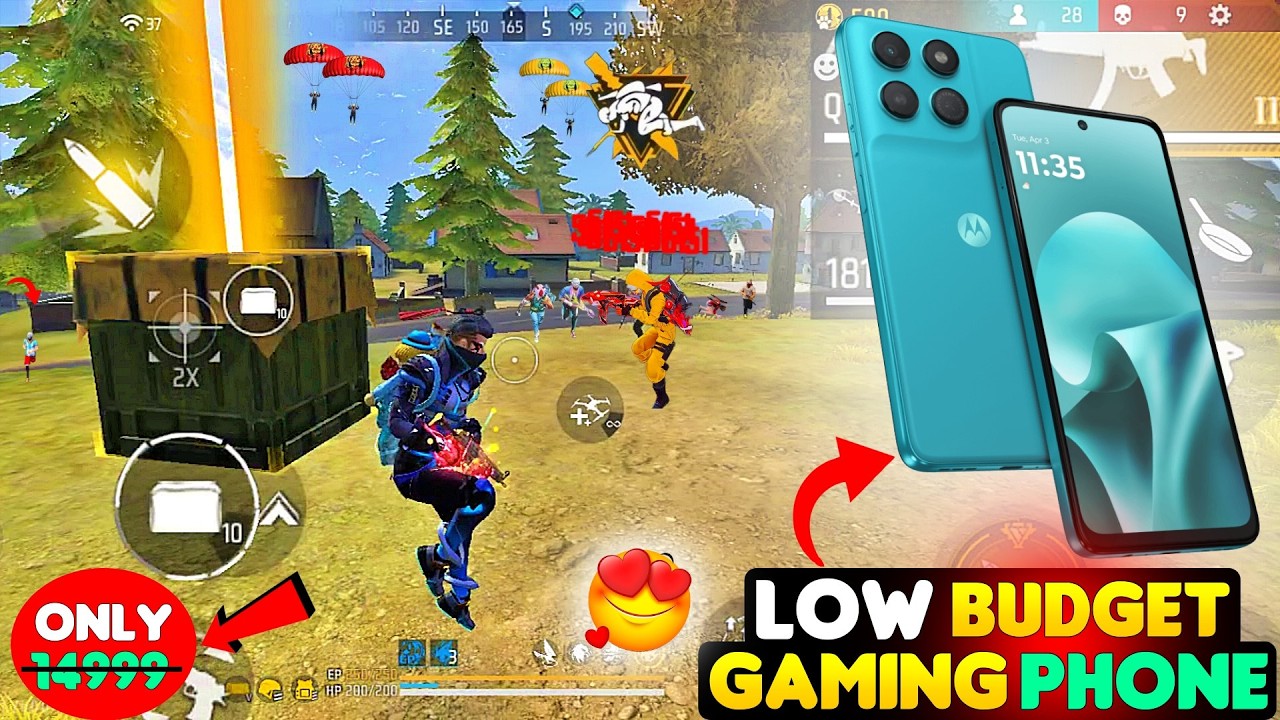 Moto G37 Power Free Fire Test 😵 | Moto G37 Power Gaming test ⚡& Moto G37 Power Review 😳