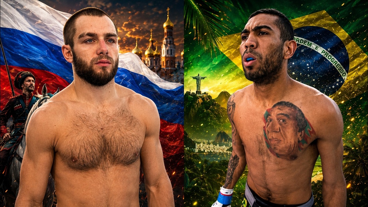 The undefeated Brazilian fighter promised to rip the head off a Russian Cossack! background