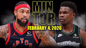 Minnesota Timberwolves vs Toronto Raptors Full Game Highlights – February 4, 2026 | NBA Season