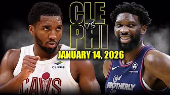 Philadelphia 76ers vs Cleveland Cavaliers Full Game Highlights -January 14, 2026 | NBA Season