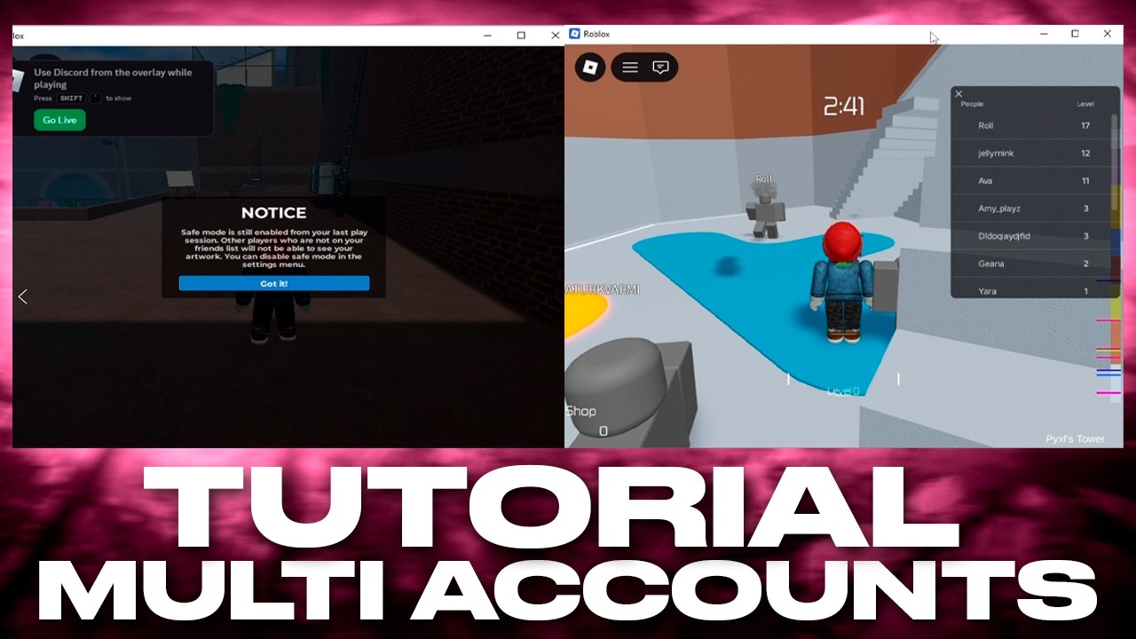 Multi Roblox Tutorial: How to Run Multiple Roblox Accounts at Once + Roblox Account Manager background