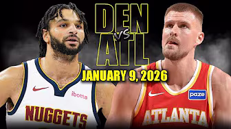 Denver Nuggets vs Atlanta Hawks Full Game Highlights – January 9, 2026 | NBA Season background