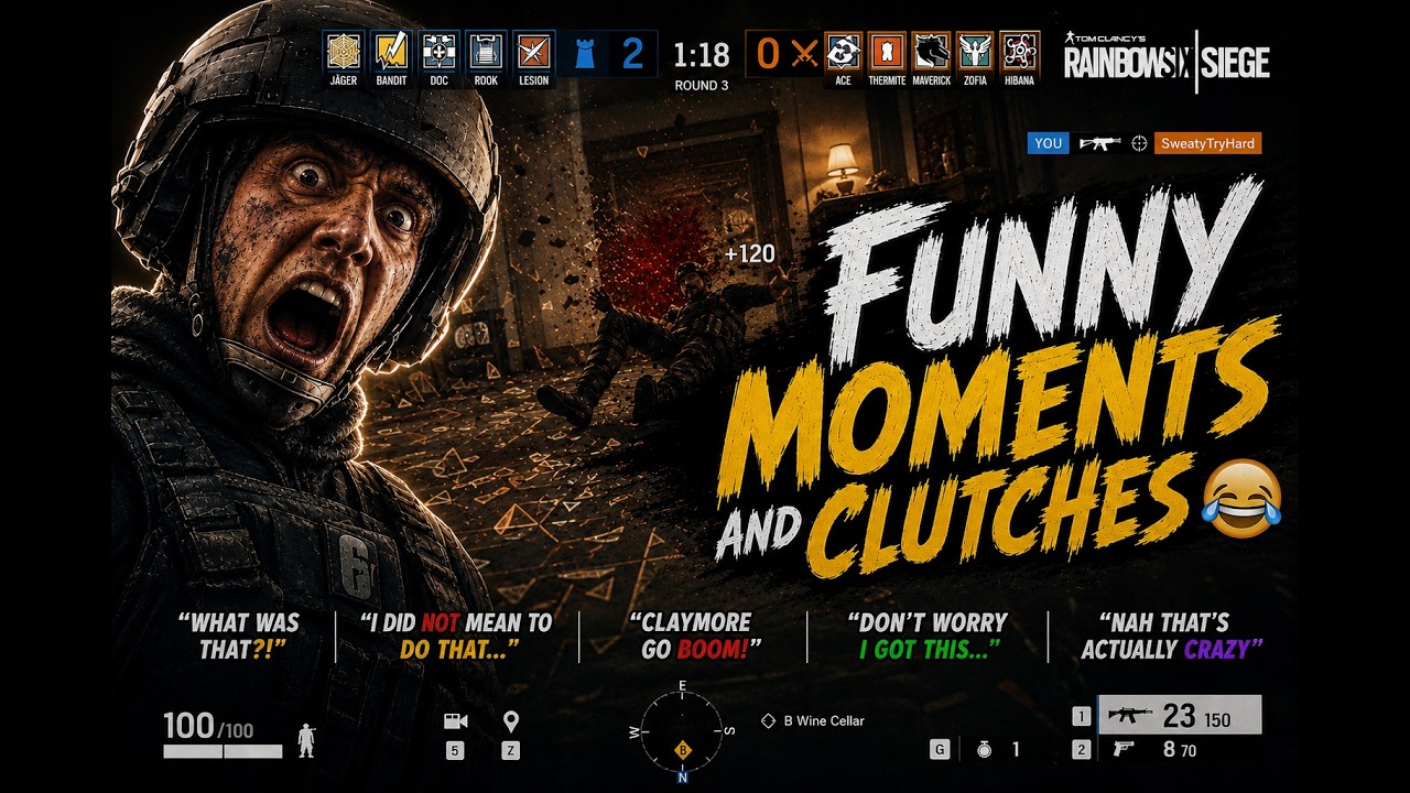Rainbow Six Siege Funny Moments & INSANE Clutches