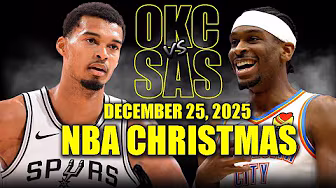 Oklahoma City Thunder vs San Antonio Spurs Full Game Highlights – December 25, 2025 | NBA Season background