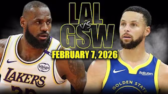 Los Angeles Lakers vs Golden State Warriors Full Game Highlights – February 7, 2026 | NBA Season background