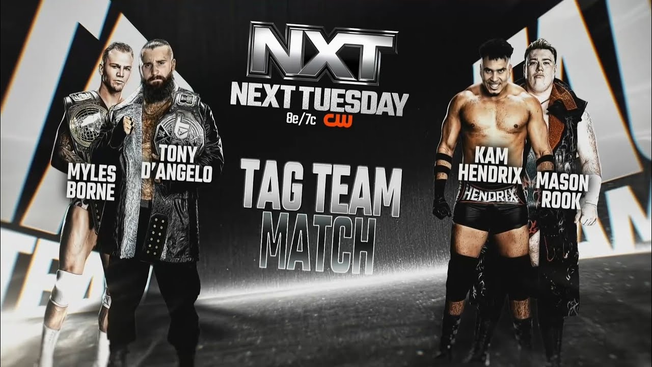 Myles Borne & Tony D'Angelo vs Kam Hendrix & Mason Rook | NXT May 19, 2026 (Part 1)