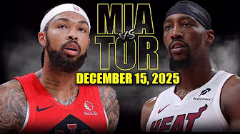 Miami Heat vs Toronto Raptors Full Game Highlights – December 15, 2025 | NBA Season
