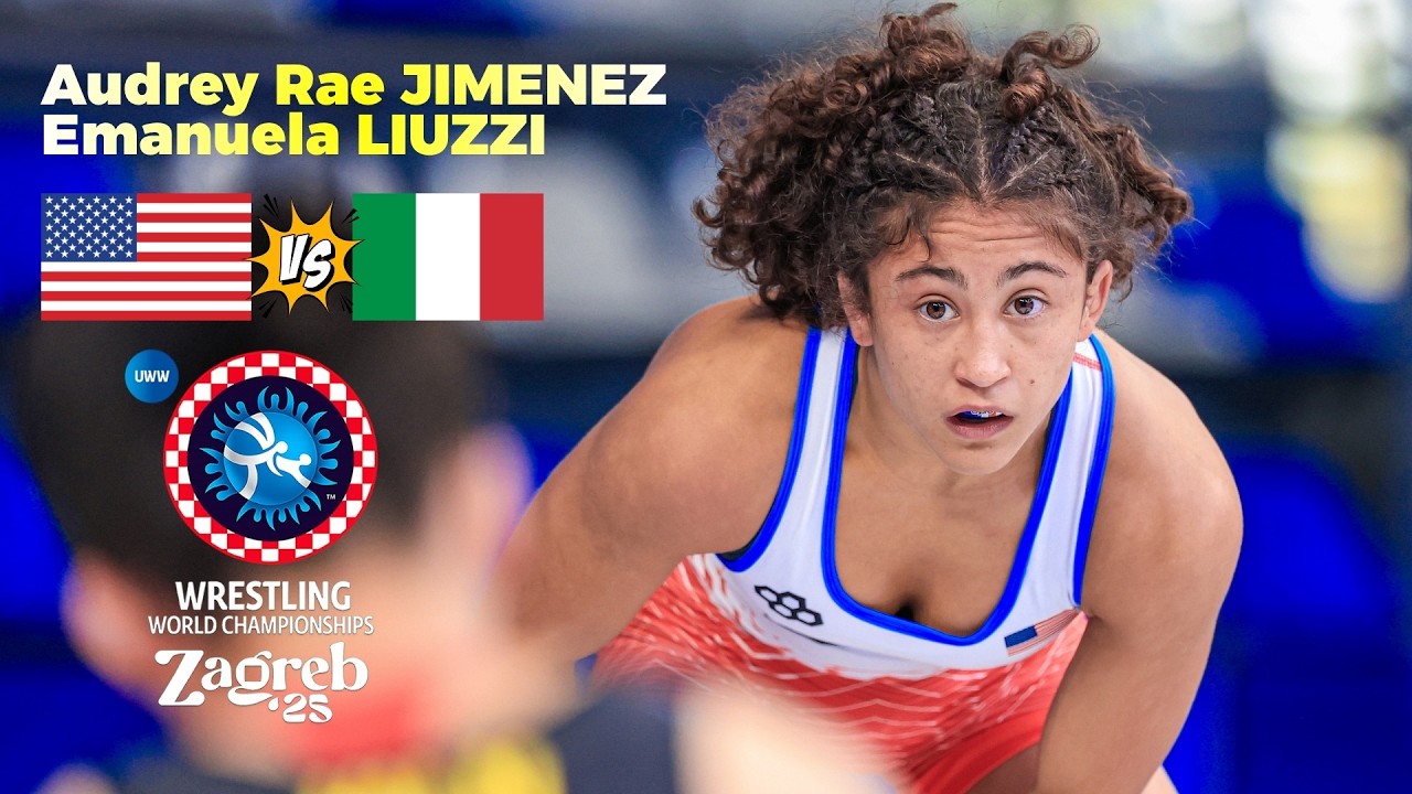 Audrey Rae JIMENEZ 🇺🇸 vs 🇮🇹 Emanuela LIUZZI. 2025 WORLD WRESTLING CHAMPIONSHIPS #womenwrestling