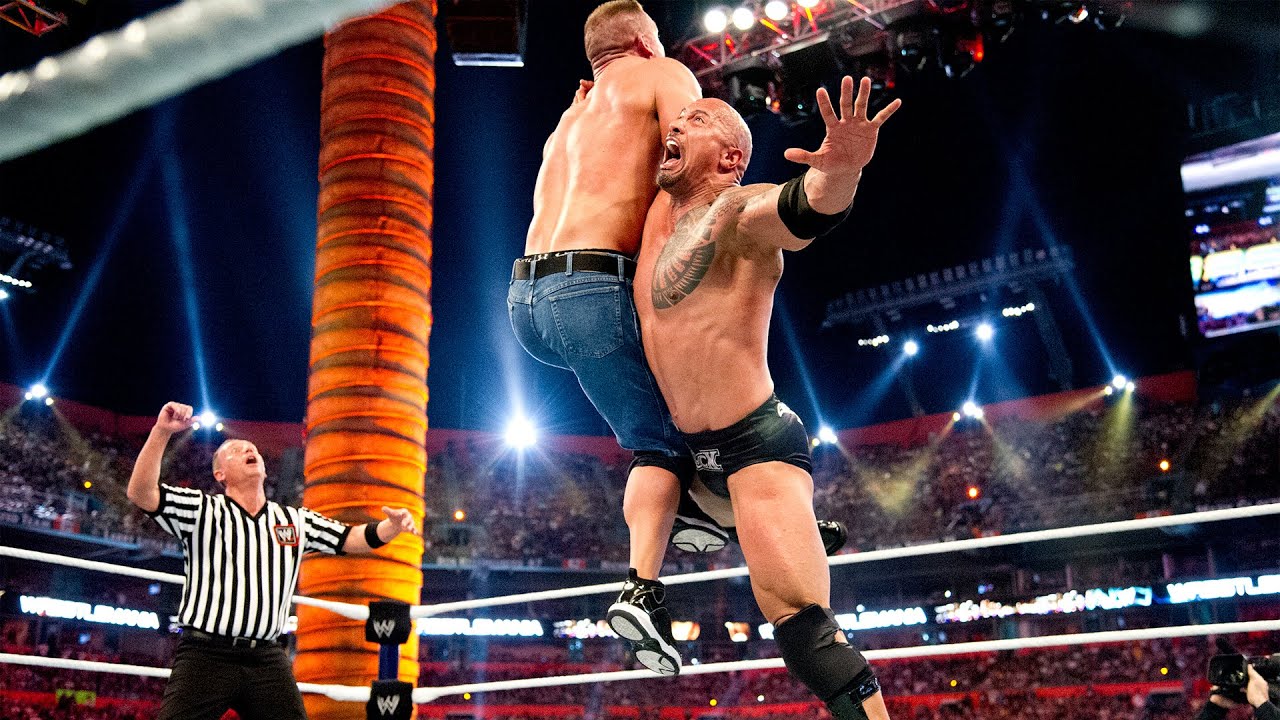 The Rock vs. John Cena rivalry: WWE Playlist background