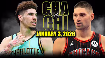 Chicago Bulls vs Charlotte Hornets Full Game Highlights – January 3, 2026 | NBA Season