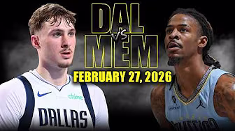 Dallas Mavericks vs Memphis Grizzlies Full Game Highlights – February 27, 2026 | NBA Season
