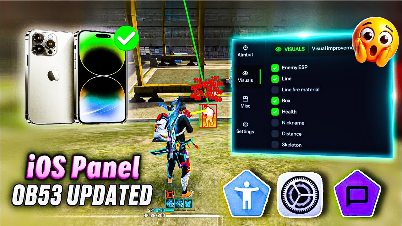 iOS Panel Free Fire | iphone Panel 🔥 Free Fire iphone Hack | iOS Panel | Fluorite ff ios