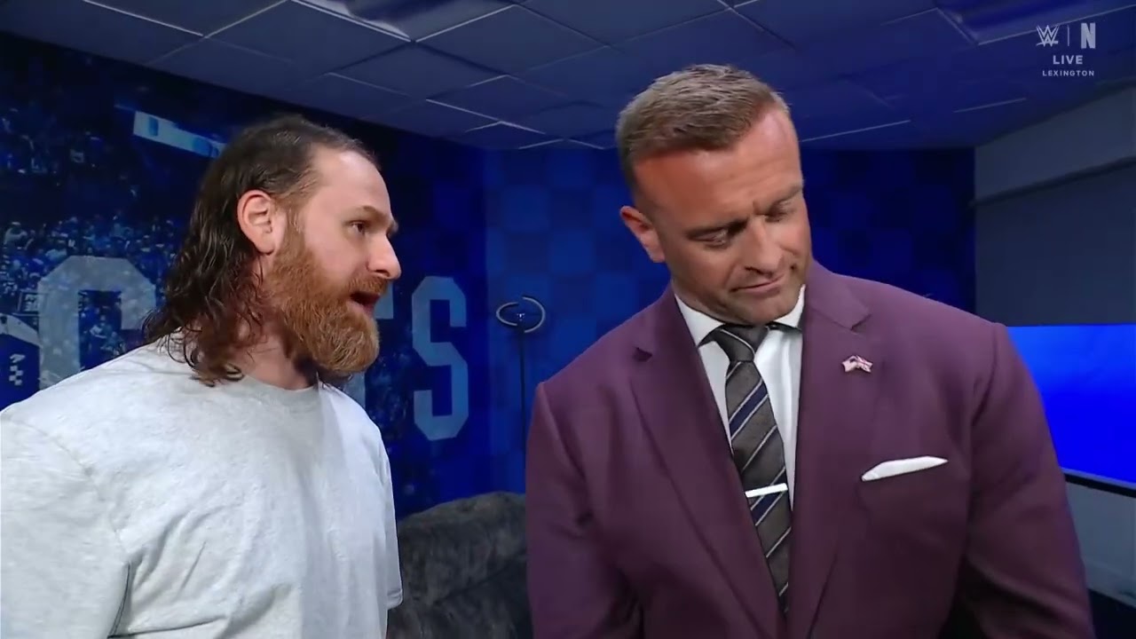 Sami Zayn Confronts Cody Rhodes - WWE SmackDown 22/05/2026 background