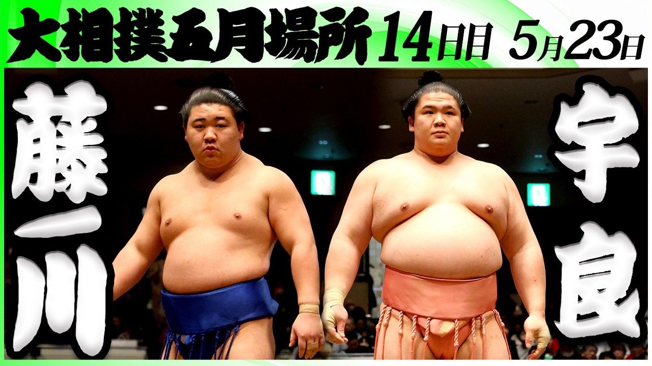 大相撲 藤ノ川ー宇良<令和8年五月場所・14日目>SUMO background