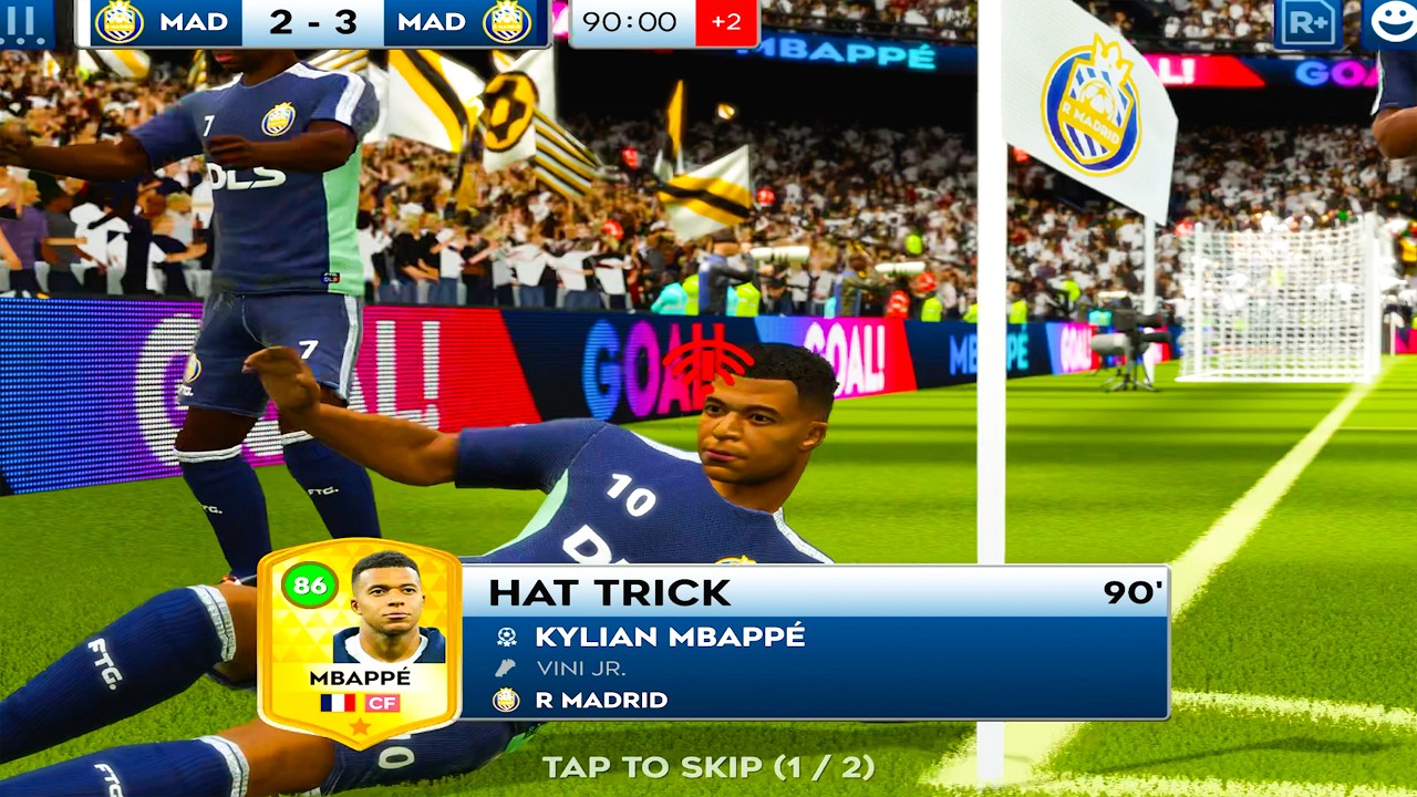 THE GREATEST COMEBACK EVER! - Dream League Soccer 2026 Gameplay (Champions Challenge) poster — similar to RDC's FIRST TIME ON DEMON SLAYER HINOKAMI CHRONICLES 2