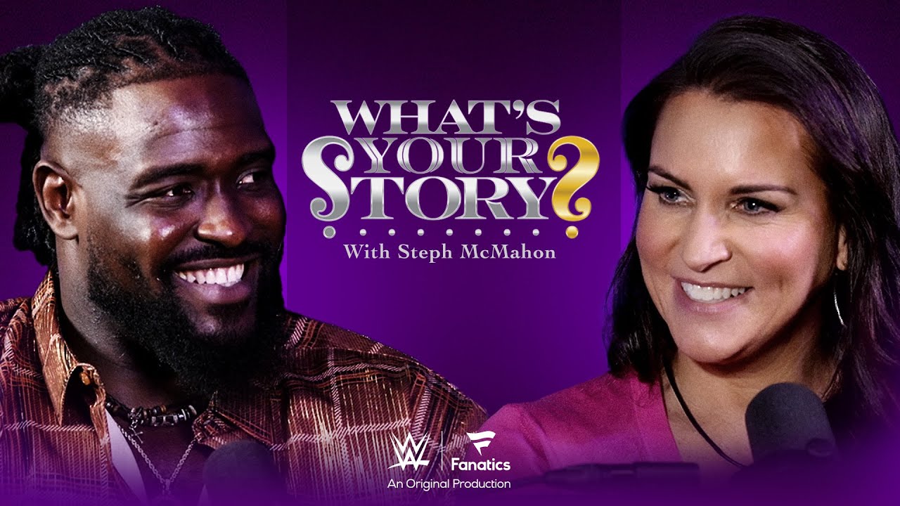 Oba Femi talks Triple H & HBK, Nigerian roots, Rumble debut | What's Your Story? With Steph McMahon background