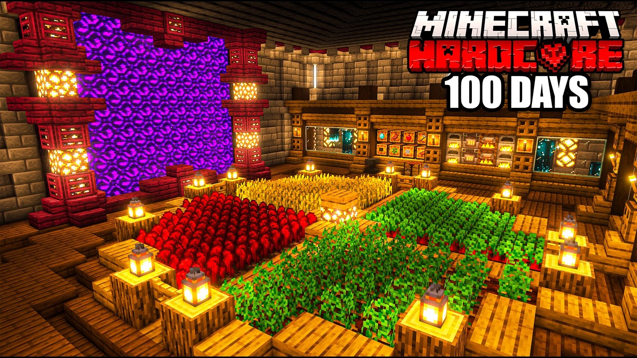 I Survived 100 Days in a CAVE ONLY WORLD in Minecraft Hardcore!