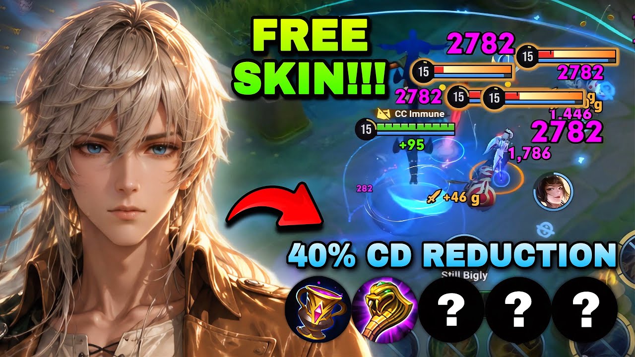 FREE SKIN! HEINO ATTACK ON TITAN SKIN + INSANE 40% CD BUILD IN MID LANE! | HONOR OF KINGS