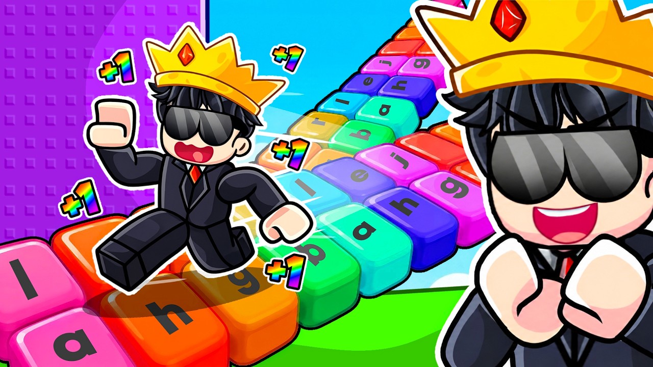 I Spent 1,344,411 ROBUX in SPEED ESCAPE KEYBOARD Roblox! background
