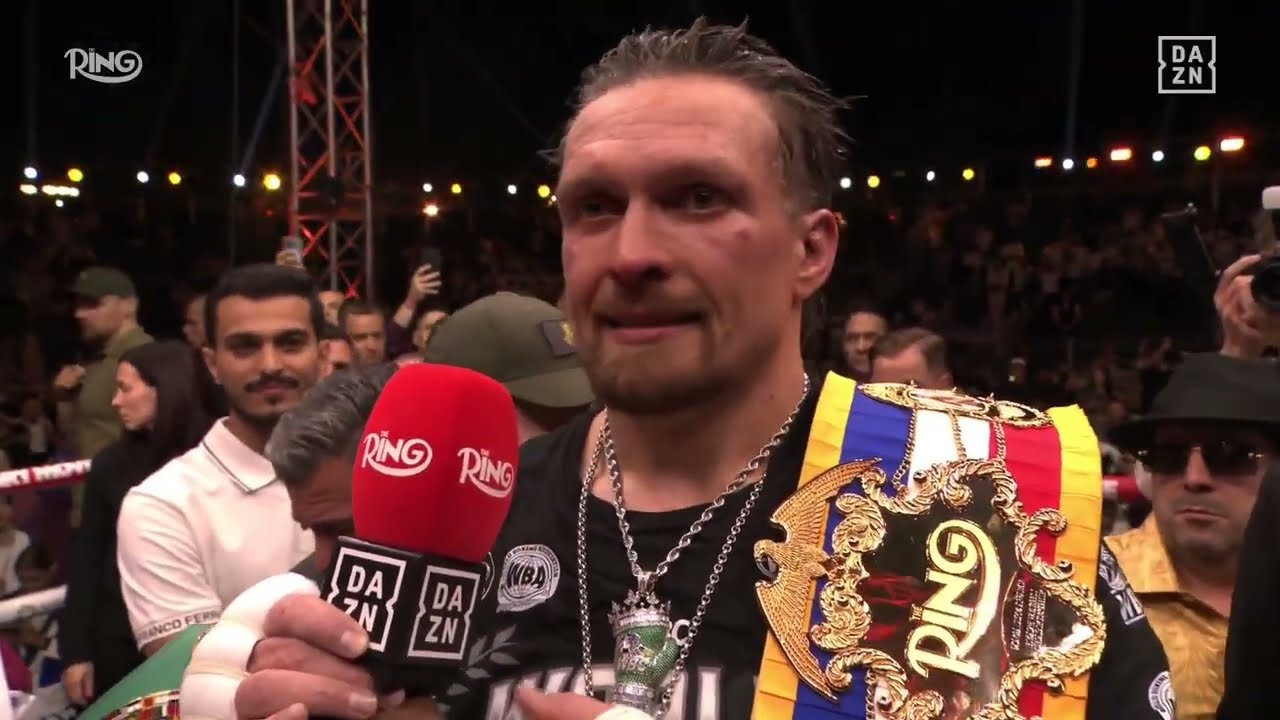 Oleksandr Usyk In SHOCK After INSANE FIGHT With Rico Verhoeven | INTERVIEW background