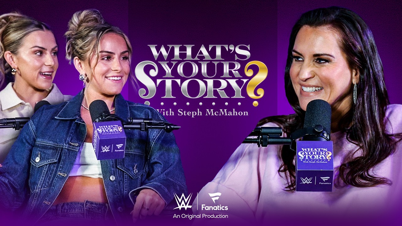 Cavinder Twins talk WWE training, Bellas & meeting Triple H | What's Your Story? With Steph McMahon background