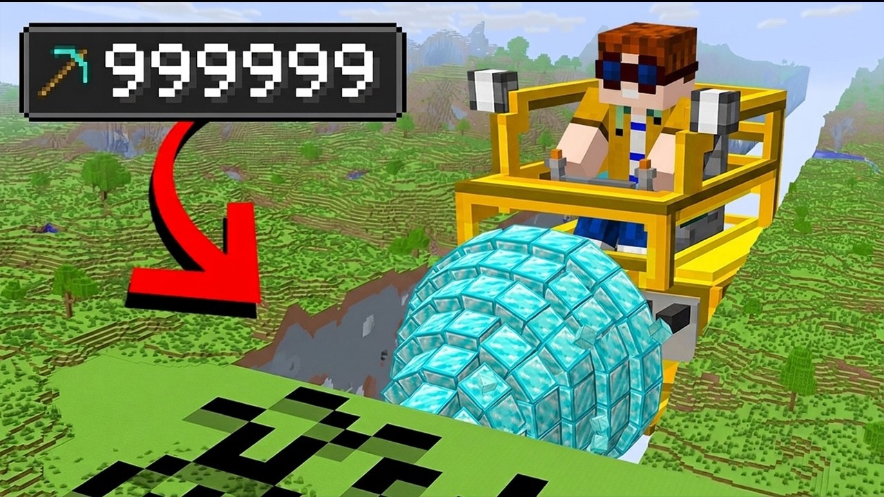 Ich BAUE 999.999.999 BLÖCKE ab in MINECRAFT!