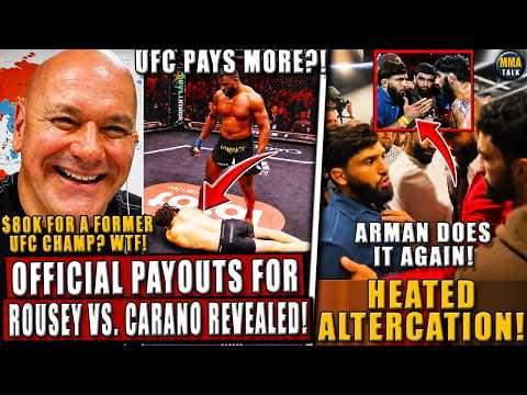 OFFICIAL Payouts for Rousey vs. Carano REVEALED!*LOW NUMBERS?*; Arman DOES IT AGAIN! Diaz vs. Perry