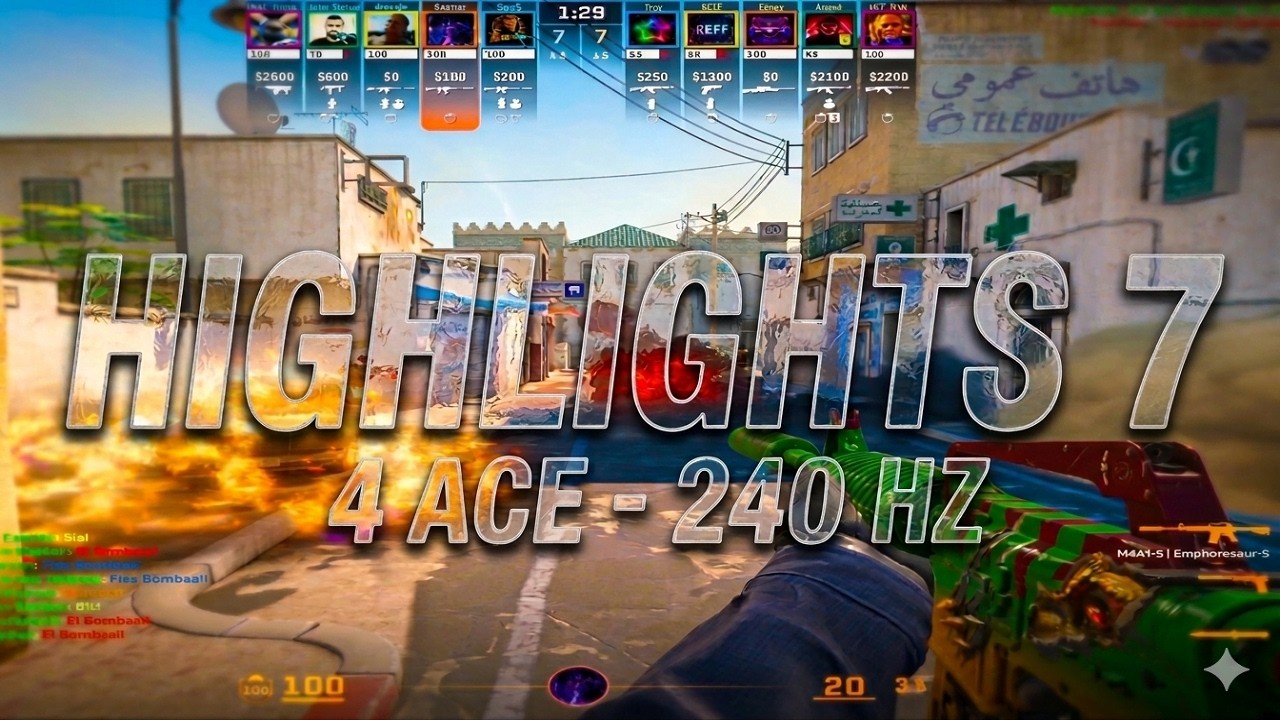 800DPI / 1.15 Sens - (4 ACE) HIGHLIGHTS 7 / COUNTER STRIKE 2 #cs2
