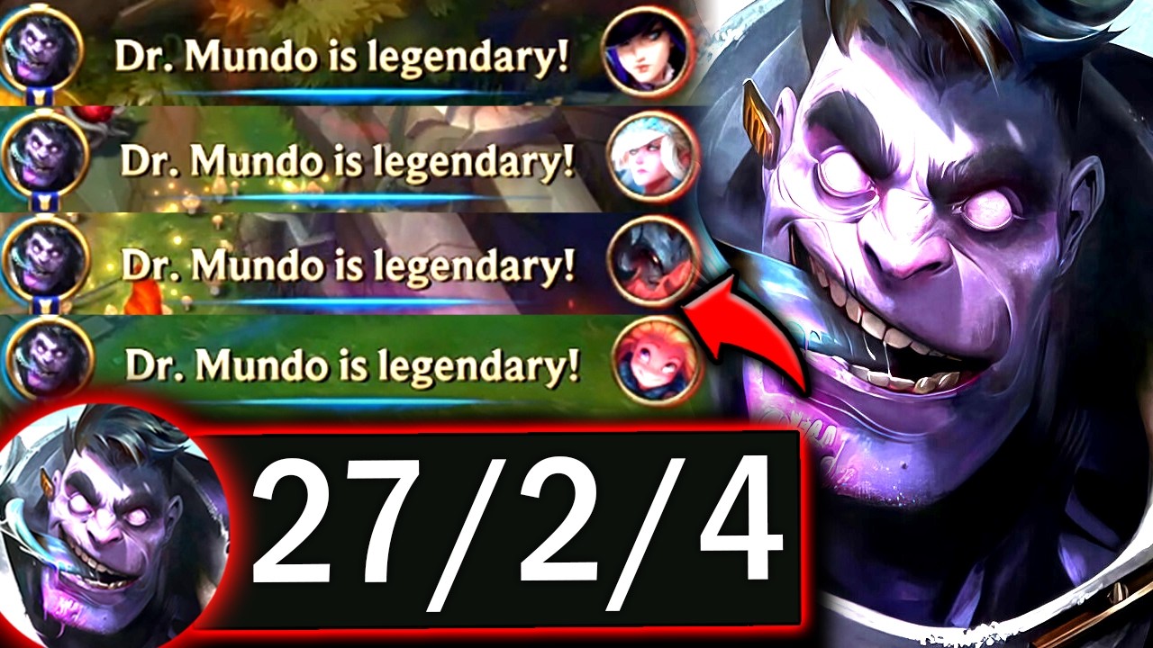 MUNDO TOP CAN 1V5 WITH YOUR EYES 100% CLOSED (VERY HIGH W/R) - 2026 Mundo TOP Gameplay Guide