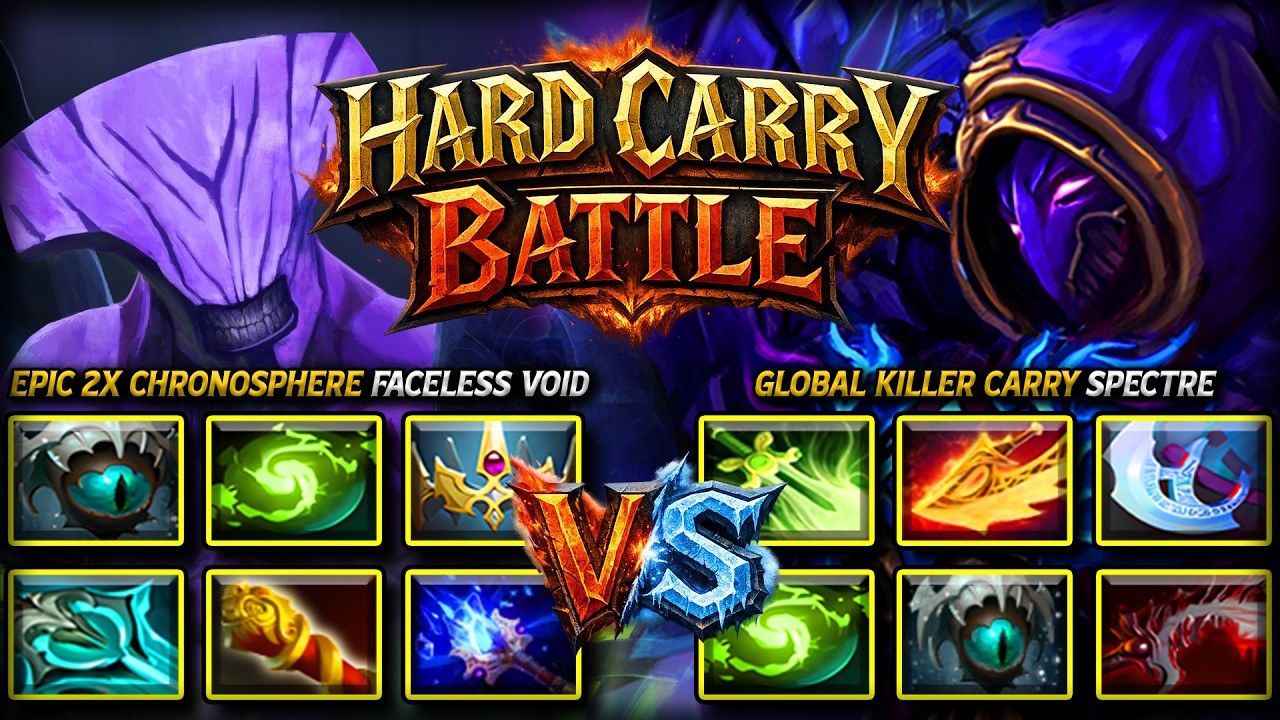 BRUTAL HARD CARRY BATTLE | EPIC 2X CHRONOSPHERE FACELESS VOID VS. GLOBAL KILLER SPECTRE 7.41c DOTA 2