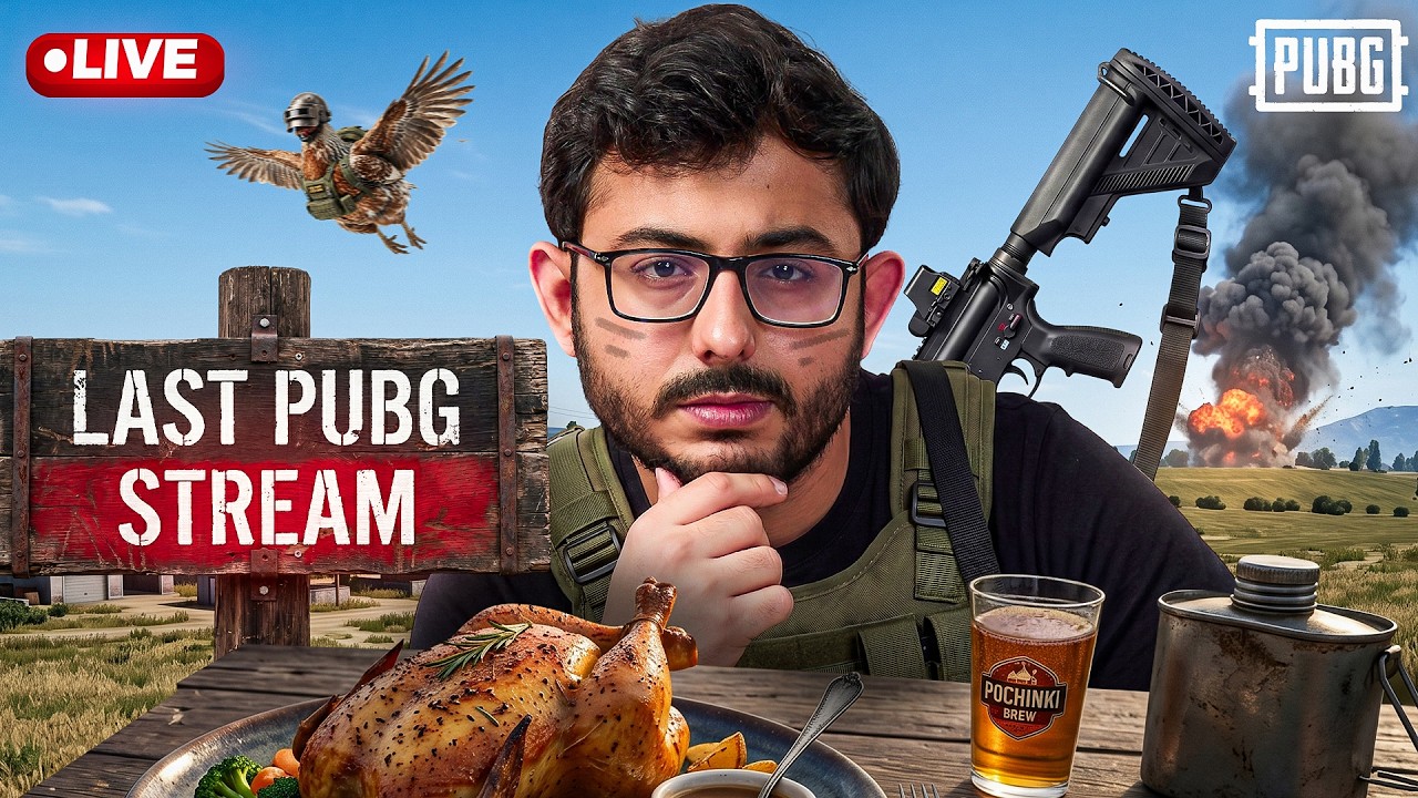LAST PUBG STREAM 😡| NO PROMOTION background
