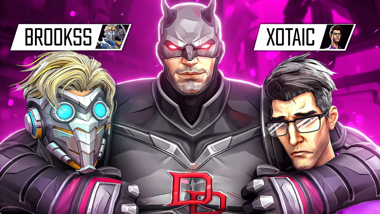 Rank #1 Daredevil Takes on @brookss_ AND @xotaic | Marvel Rivals Season 8 background