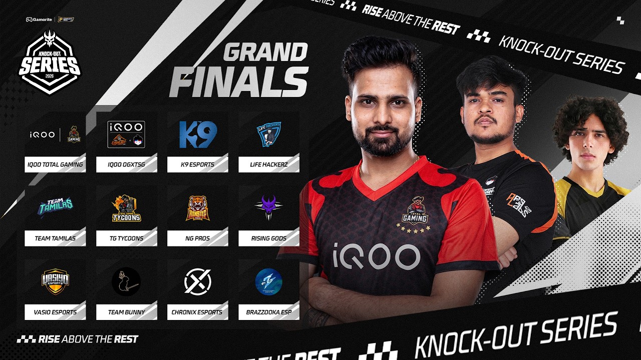 Knockout Series | Grand Finals🔴 | Oblivion Reign | Free Fire | Powered By Gamorite background