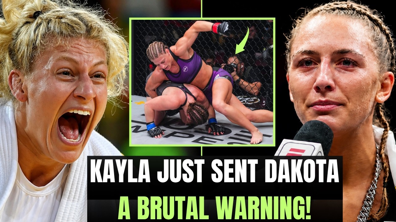 Kayla Harrison Sends TERRIFYING Warning To Dakota Ditcheva! background