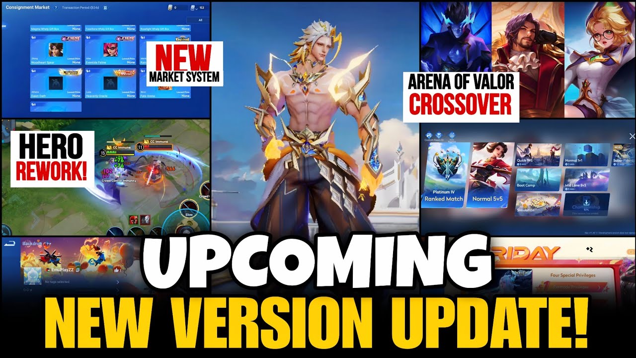 HoK NEW VERSION UPDATE!! 4 NEW HEROS!! REWORKS, Features? HONOR OF KINGS