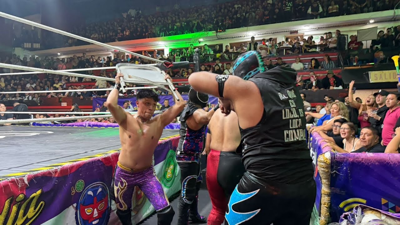 Máscara de Hierro, Águila Roja, Príncipe Centauro y Fauno 🆚 Sol, X Devil Jr, Fandango y Chicanito background